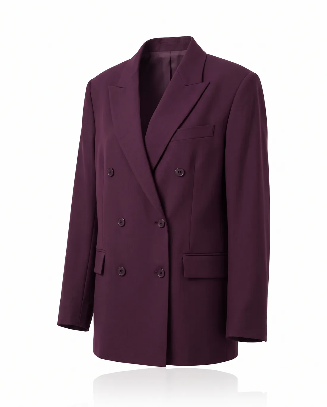 Blazer croisé prune