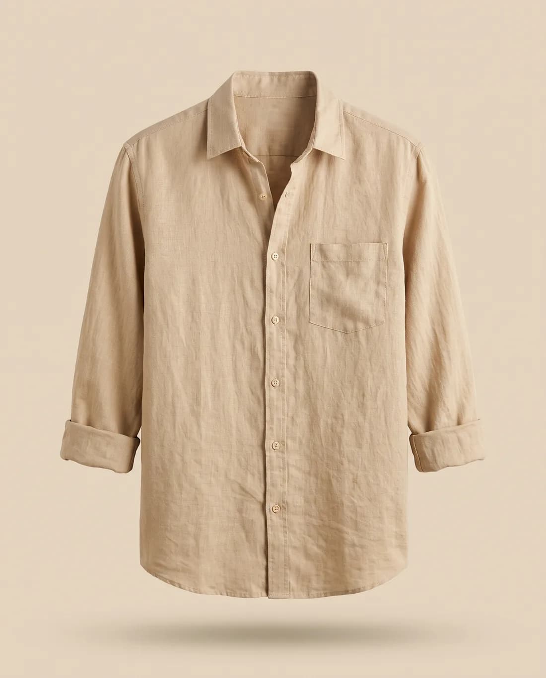 Chemise lin sable