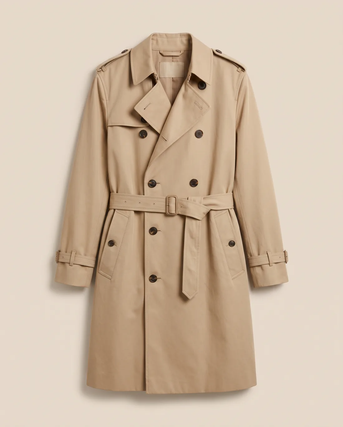 Trench gabardine sable